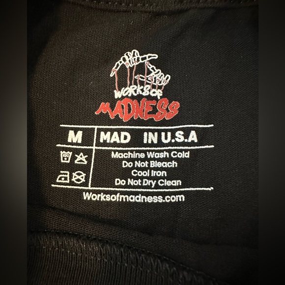 WORKS OF MADNESS Corrupt Madness Sleeveless Tee - Color Black - Size M - Picture 4 of 4